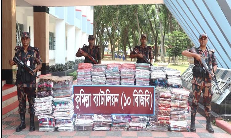 কুমিল্লায় ভারতীয় শাড়ি জব্দ- খবরের ইমেজ Image