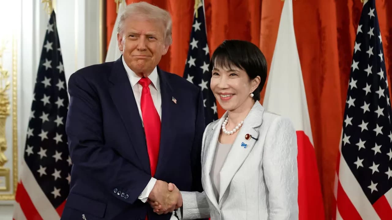 নির্বাচনের প্রাক্কালে ট্রাম্পের প্রকাশ্য সমর্থন পেলেন জাপানের প্রধানমন্ত্রী তাকাইচি- খবরের থাম্বনেইল ফটো