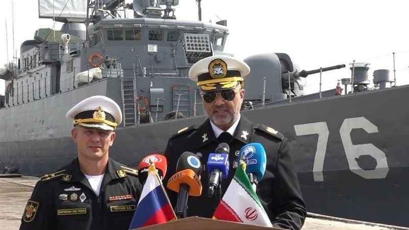 ওমান সাগরে ইরান-রাশিয়ার যৌথ নৌ মহড়া- খবরের থাম্বনেইল ফটো