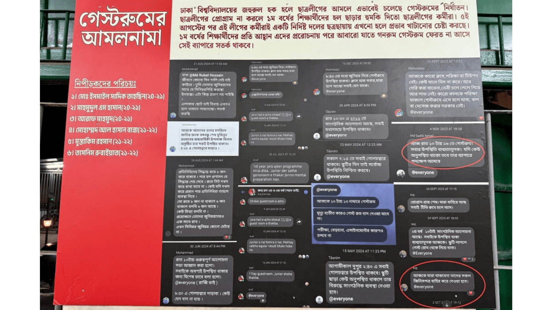 জহুরুল হক হলে গেস্টরুম-গণরুম সংস্কৃতির বিরুদ্ধে ছাত্রদলের সচেতনতামূলক কর্মসূচি- খবরের থাম্বনেইল ফটো