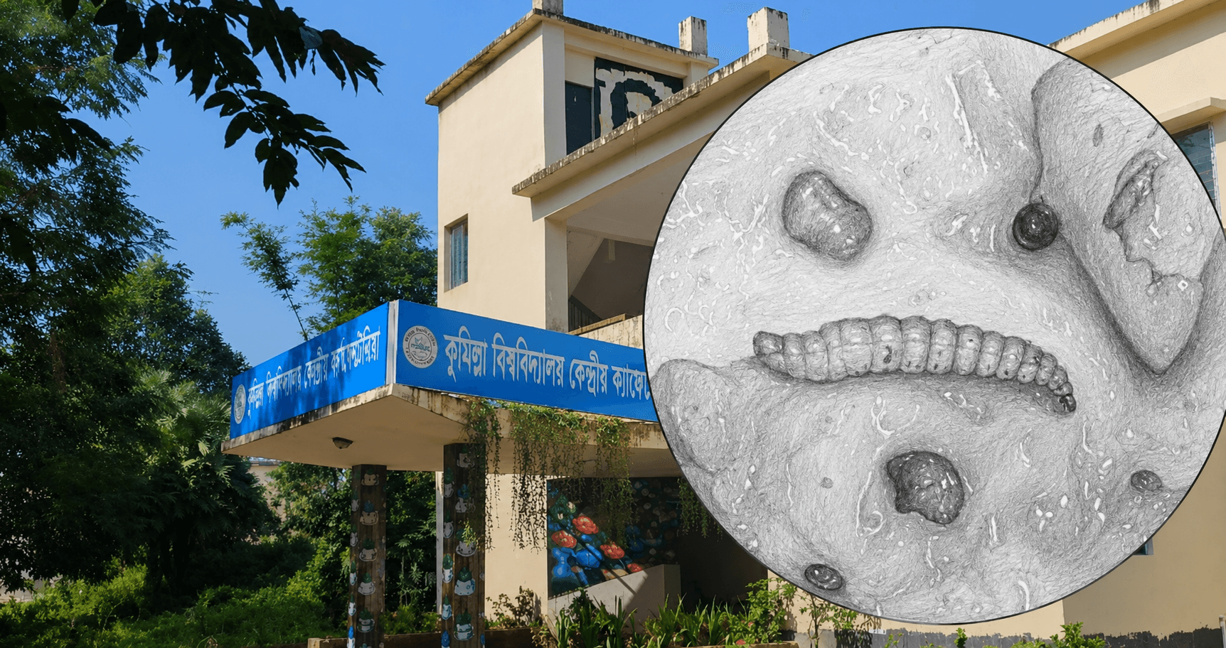 কুবির কেন্দ্রীয় ক্যাফেটেরিয়ার খাবারে পোকা, শিক্ষার্থীদের ক্ষোভ- খবরের থাম্বনেইল ফটো