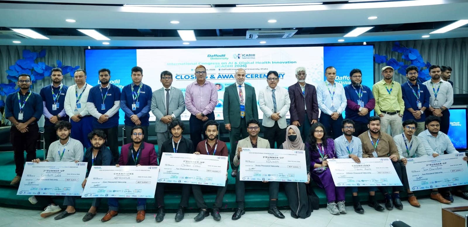 IEEE ICADHI 2026 এ চ্যাম্পিয়ন যবিপ্রবির টিম NEFRONOVA- খবরের ইমেজ Image