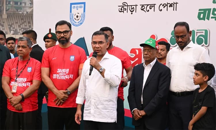 ক্রীড়াঙ্গনকে পেশাদার রূপ দিতে ‘নতুন কুঁড়ি স্পোর্টস’ চালুর ঘোষণা প্রধানমন্ত্রীর- খবরের থাম্বনেইল ফটো