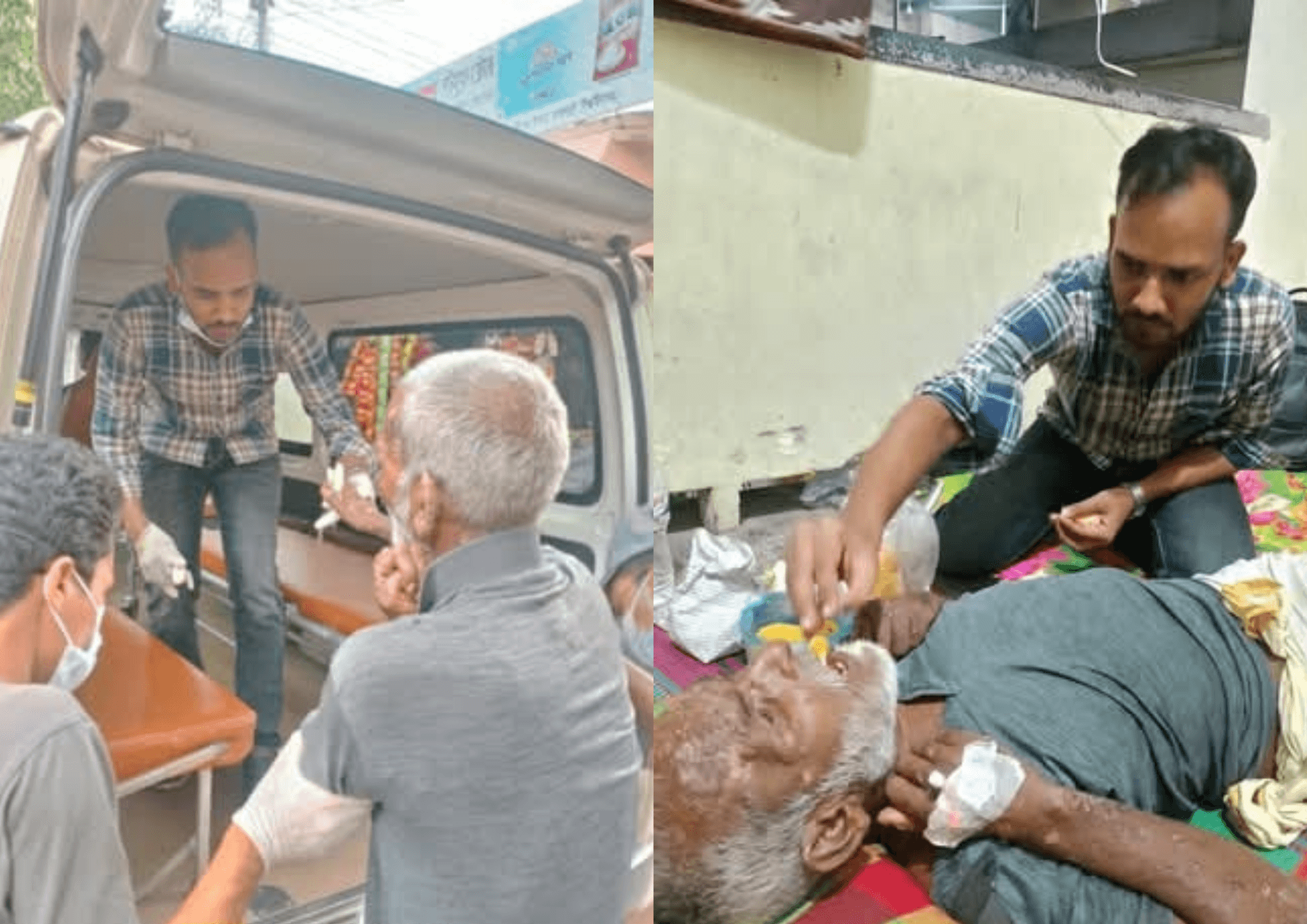 দৃষ্টিপ্রতিবন্ধী অসুস্থ বৃদ্ধের পাশে দাঁড়ালেন রাবি ছাত্রদল নেতা শাকিল দেওয়ান- খবরের থাম্বনেইল ফটো
