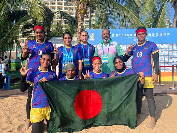এশিয়ান বীচ গেমসে ব্রোঞ্জ জয়ী নারী কাবাডি দলকে ক্রীড়া প্রতিমন্ত্রীর অভিনন্দন- খবরের ইমেজ Image