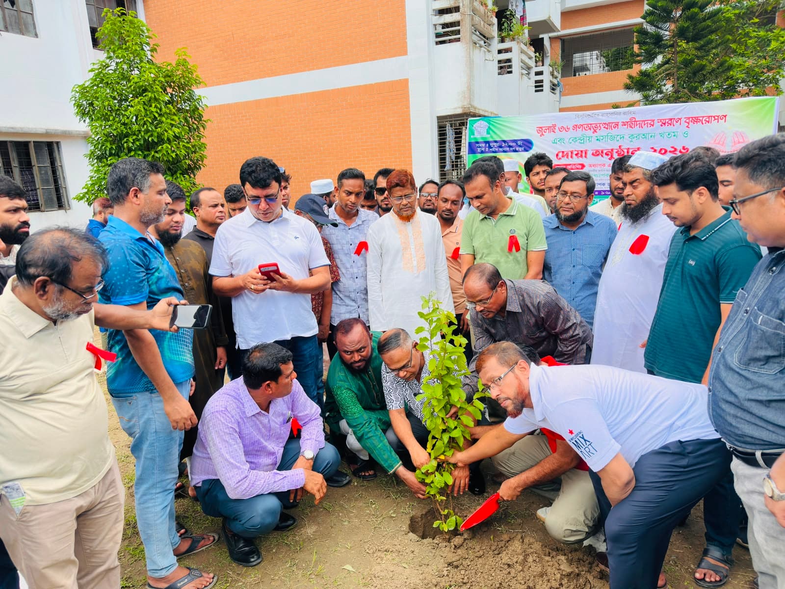 জুলাই শহীদদের স্মরণে ইবিতে বৃক্ষরোপণ - খবরের ইমেজ Image
